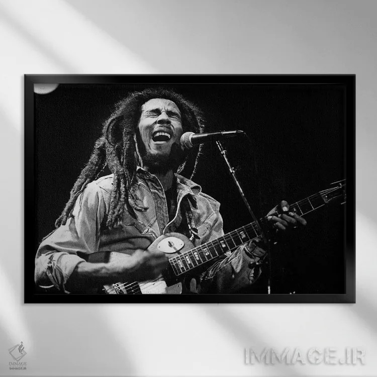 تابلو باب مارلی اثر رو دز آرشیو (آرشیو خیابان) - نمای قابدار مشکی