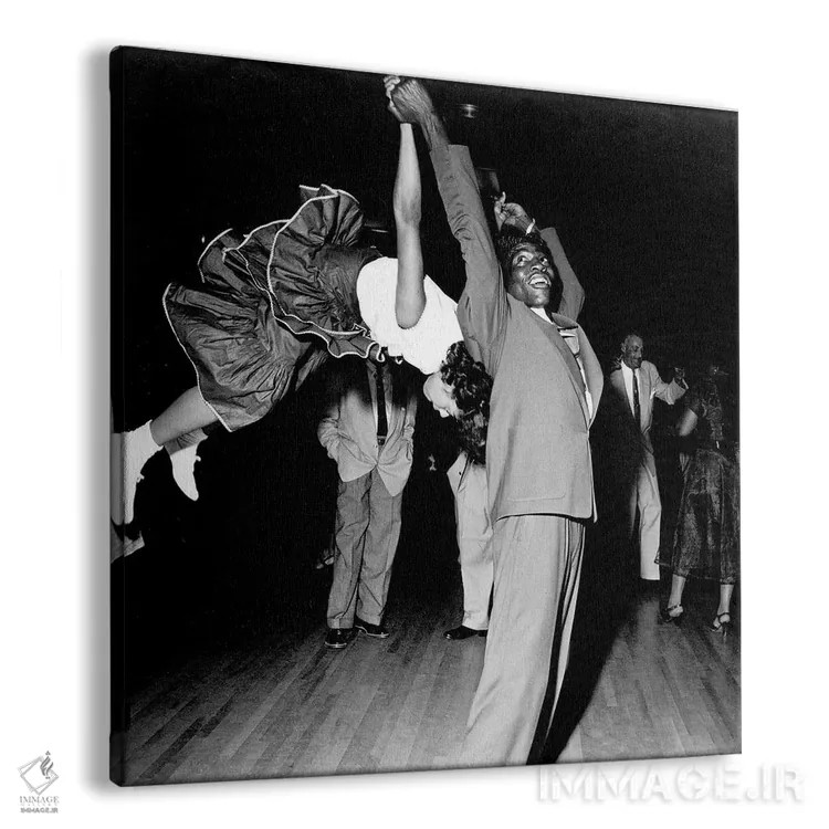 تابلو Harlem, 1947,رقص یک جفت در سالن سووای، هارلم، ۱۹۴۷ اثر رو دز آرشیو (آرشیو خیابان) - نمای پرسپکتیو محصول