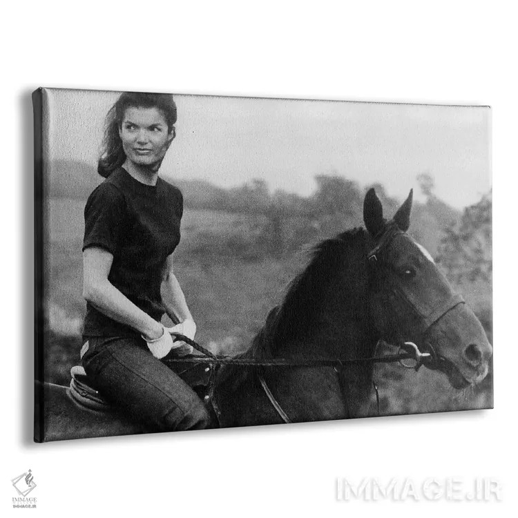 تابلو جکی کندی سوار بر اسب، ۱۹۶۸ اثر رو دز آرشیو (آرشیو خیابان) - نمای پرسپکتیو محصول