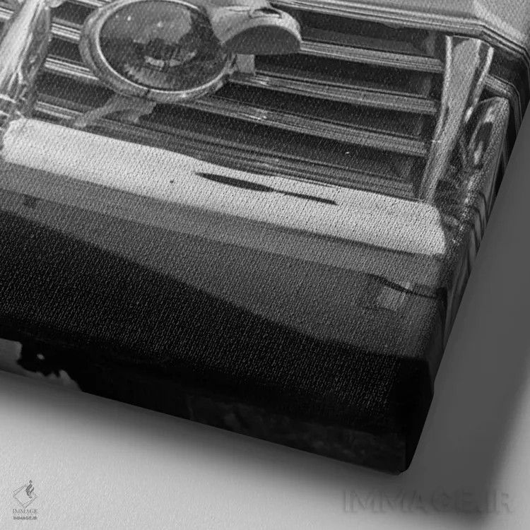 تابلو 1947 Paris : Miss Belan,مسابقه اتومبیلهای کلاسیک "کنکور دالگانس" ۲۸ ژوئن ۱۹۴۷ پاریس؛ دوشیزه بلان اثر رو دز آرشیو (آرشیو خیابان) - نمای نزدیک بافت بوم