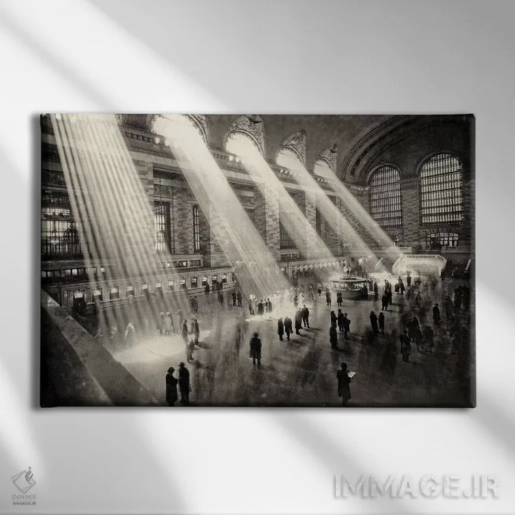 تابلو New York c.1930,ایستگاه گرند سنترال، نیویورک، حدود ۱۹۳۰ اثر رو دز آرشیو (آرشیو خیابان) - نمای روبهرو روی دیوار