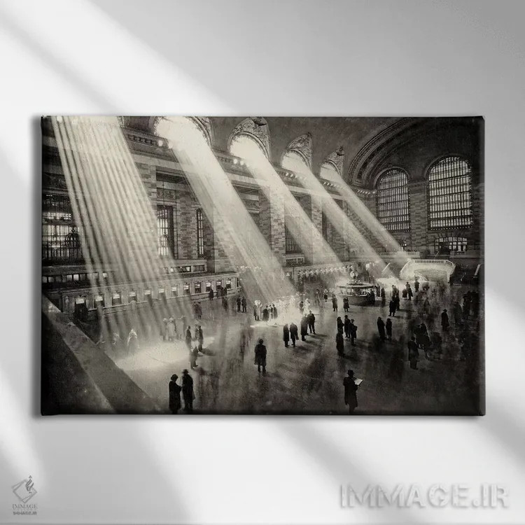 تابلو New York c.1930,ایستگاه گرند سنترال، نیویورک، حدود ۱۹۳۰ اثر رو دز آرشیو (آرشیو خیابان) - نمای روبهرو روی دیوار