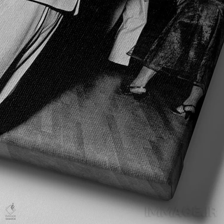 تابلو Harlem, 1947,رقص یک جفت در سالن سووای، هارلم، ۱۹۴۷ اثر رو دز آرشیو (آرشیو خیابان) - نمای نزدیک بافت بوم