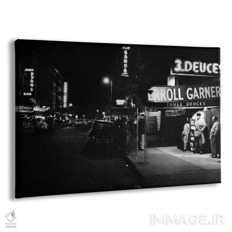 تابلو کلوب جاز "تری دوز" (Three Deuces) در خیابان ۵۲ام نیویورک اثر رو دز آرشیو (آرشیو خیابان) - نمای پرسپکتیو محصول
