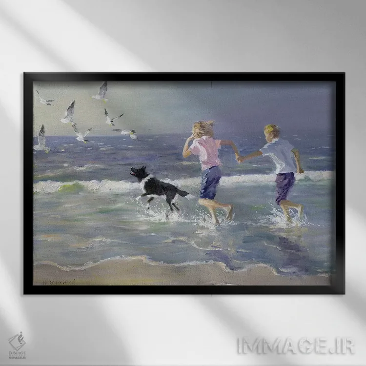 تابلو تعقیب اثر ویلیام ایرلند - نمای قابدار مشکی