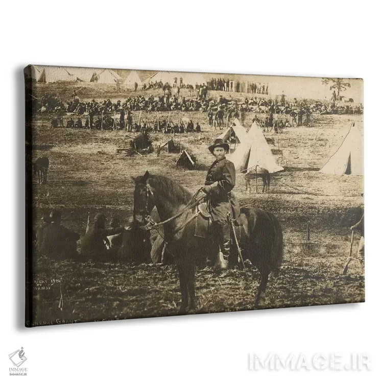 تابلو مونتاژ ژنرال گرانت در سیتی پوینت (نظامی) اثر عکاس آمریکایی (عنوان عمومی) - نمای پرسپکتیو محصول