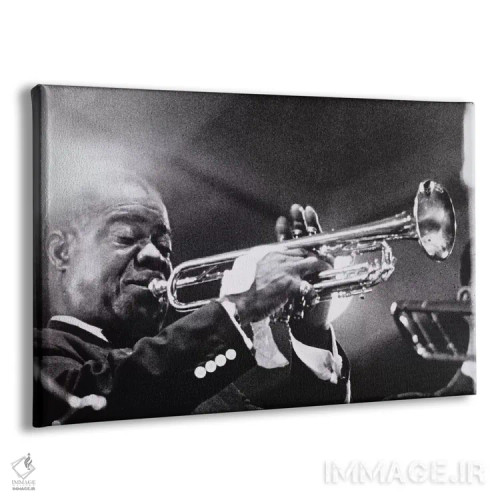 تابلو لوئی آرمسترانگ اثر عکاس آمریکایی (عنوان عمومی) - نمای پرسپکتیو محصول