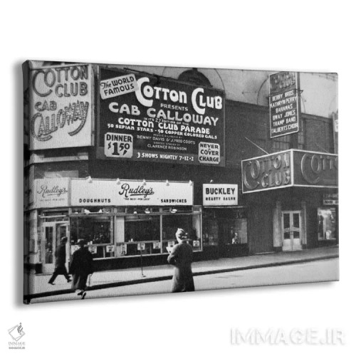 تابلو New York City, c.1930,کلوب کاتن (کاتن کلاب) در هارلم نیویورک، حدود ۱۹۳۰ اثر عکاس آمریکایی (عنوان عمومی) - نمای پرسپکتیو محصول