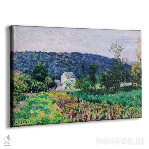 تابلو 1879,تپههای اطراف پاریس، ۱۸۷۹ اثر آلفرد سیسلی (نقاش امپرسیونیست انگلیسی-فرانسوی) - نمای پرسپکتیو محصول