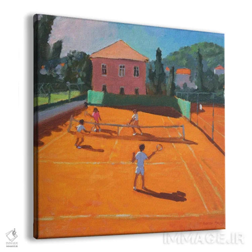 تابلو Lapad, Croatia,تنیس در زمین خاک رس، لاپاد، کرواسی اثر اندرو ماکارا - نمای پرسپکتیو محصول