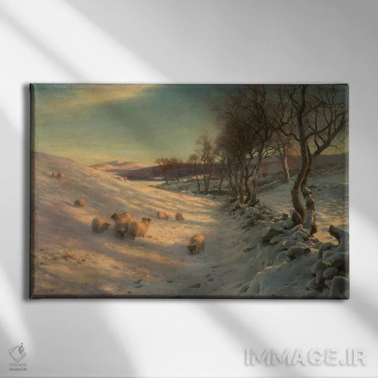 تابلو 1902,در هوای تازه، ۱۹۰۲ اثر جوزف فارکوارسون - نمای روبهرو روی دیوار