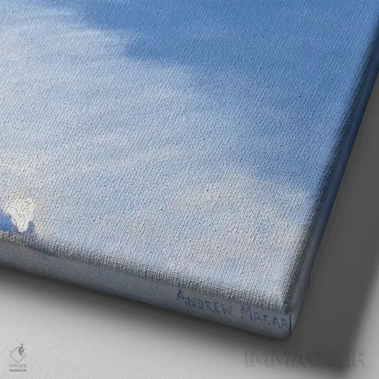 تابلو La Clusaz, France,برفبازی، لاکلوزاز، فرانسه اثر اندرو ماکارا - نمای نزدیک بافت بوم