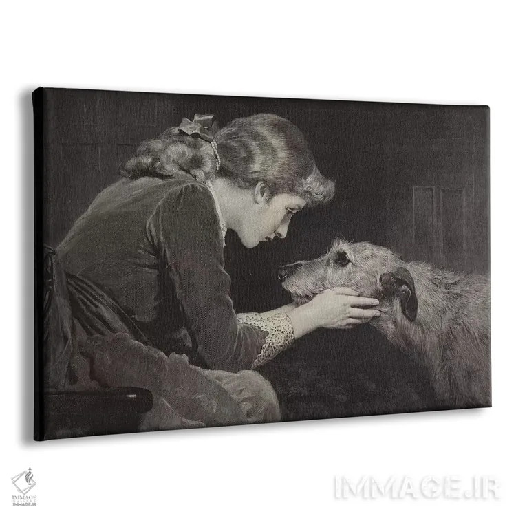 تابلو وفادار و راستین اثر چارلز برتون باربر (نقاش بریتانیایی) - نمای پرسپکتیو محصول