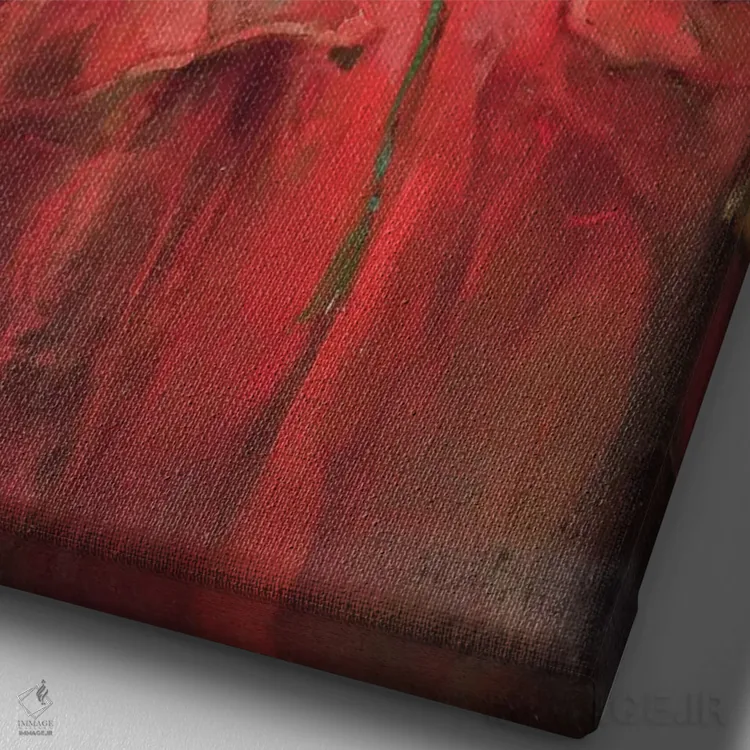 تابلو خسته و ناتوان اثر فیلیپ یوستیس استرتون - نمای نزدیک بافت بوم