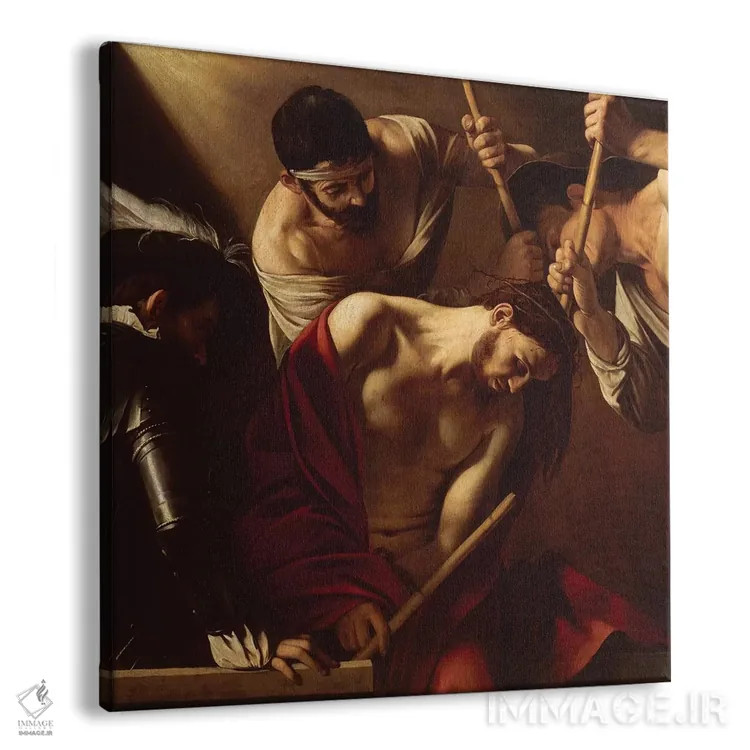 تابلو c.1603,تاجگذاری با خار، حدود ۱۶۰۳ اثر میکلآنژو مریزی دا کاراواجو (کاراواجو؛ نقاش بزرگ ایتالیایی) - نمای پرسپکتیو محصول