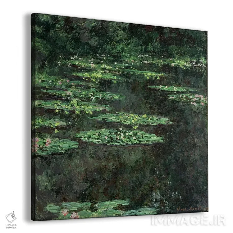 تابلو 1904,نیلوفرهای آبی، ۱۹۰۴ اثر کلود مونه (نقاش معروف فرانسوی) - نمای پرسپکتیو محصول