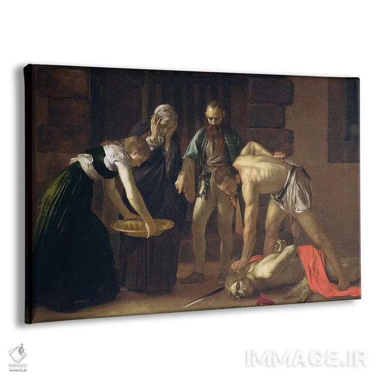 تابلو 1608,سر بریدن یوحنا تعمیددهنده، ۱۶۰۸ اثر میکلآنژو مریزی دا کاراواجو (کاراواجو؛ نقاش بزرگ ایتالیایی) - نمای پرسپکتیو محصول