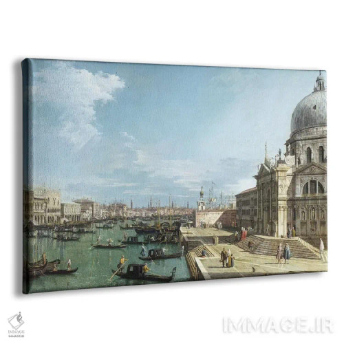 تابلو Venice,ورودی کانال بزرگ و کلیسای سانتا ماریا دلا سالوته، ونیز اثر کانالتو (نقاش ایتالیایی ونیزی منظره) - نمای پرسپکتیو محصول
