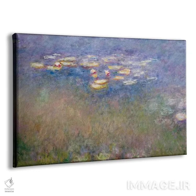 تابلو نیلوفرهای آبی، حدود ۱۹۱۵–۲۶ اثر کلود مونه (نقاش معروف فرانسوی) - نمای پرسپکتیو محصول