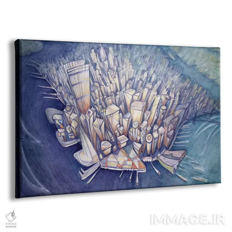 تابلو 1994,منهتن از بالا، ۱۹۹۴ اثر شارلوت جانسون وال - نمای پرسپکتیو محصول