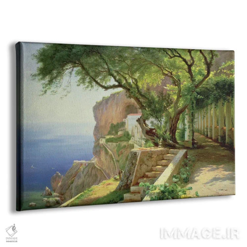 تابلو آمالفی (شهر بندری ایتالیا) اثر کارل فردریک آگارد (نقاش دانمارکی) - نمای پرسپکتیو محصول
