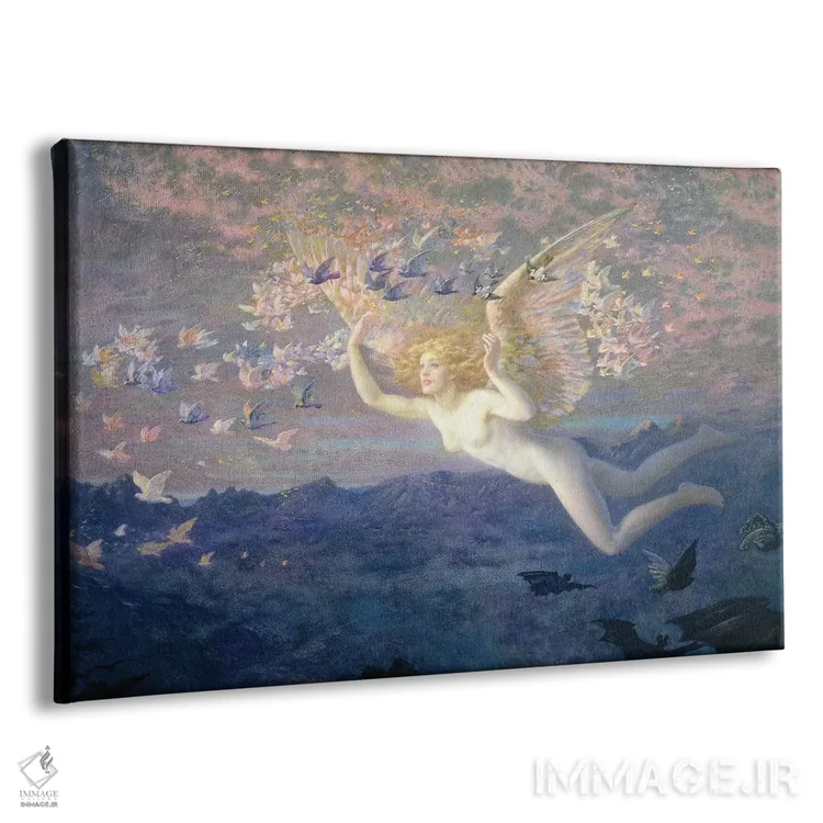 تابلو 1905,بر بالهای صبح، ۱۹۰۵ اثر ادوارد رابرت هیوز - نمای پرسپکتیو محصول