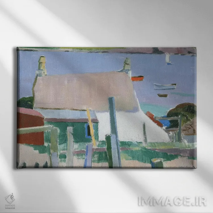 تابلو Towards Mull, c.1927,آیونا به سمت مِل، حدود ۱۹۲۷ اثر فرانسیس کمپبل بویلئو کدل (نقاش اسکاتلندی) - نمای روبهرو روی دیوار