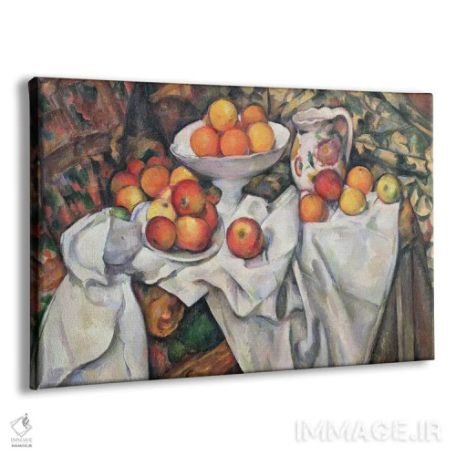 تابلو 1895-1900,سیب و پرتقال، ۱۸۹۵-۱۹۰۰ اثر پل سزان - نمای پرسپکتیو محصول