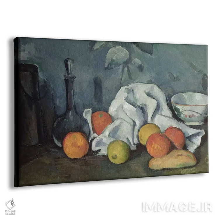 تابلو 1879-80,میوهها، ۱۸۷۹-۸۰ اثر پل سزان - نمای پرسپکتیو محصول