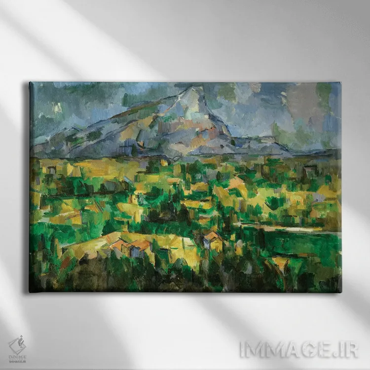 تابلو c.1902,کوه سنت ویکتوار، حدود ۱۹۰۲ اثر پل سزان - نمای روبهرو روی دیوار