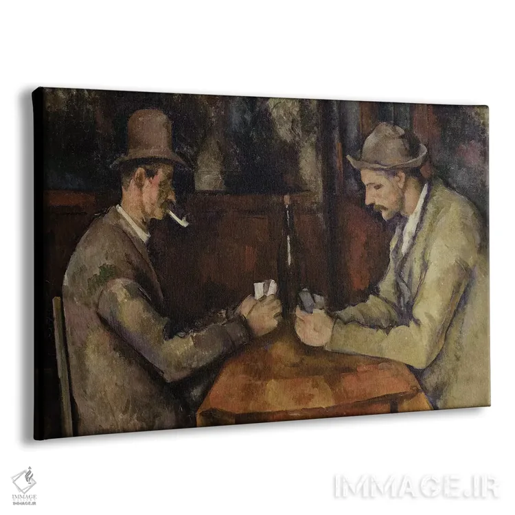 تابلو 1893-96,بازیکنان ورق، ۱۸۹۳-۹۶ اثر پل سزان - نمای پرسپکتیو محصول