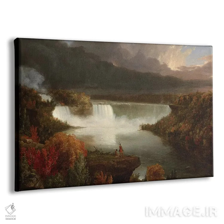 تابلو 1830,نمای دور از آبشار نیاگارا، ۱۸۳۰ اثر توماس کول (نقاش آمریکایی سبک منظره) - نمای پرسپکتیو محصول