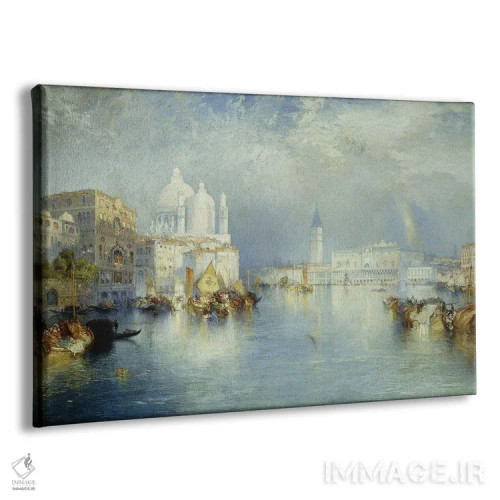 تابلو Venice, 1903,کانال بزرگ ونیز، ۱۹۰۳ اثر توماس موران (نقاش منظره آمریکایی) - نمای پرسپکتیو محصول