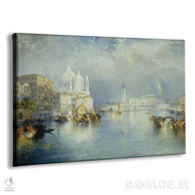 تابلو Venice, 1903,کانال بزرگ ونیز، ۱۹۰۳ اثر توماس موران (نقاش منظره آمریکایی) - نمای پرسپکتیو محصول