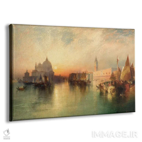 تابلو 1895,نمای ونیز، ۱۸۹۵ اثر توماس موران (نقاش منظره آمریکایی) - نمای پرسپکتیو محصول