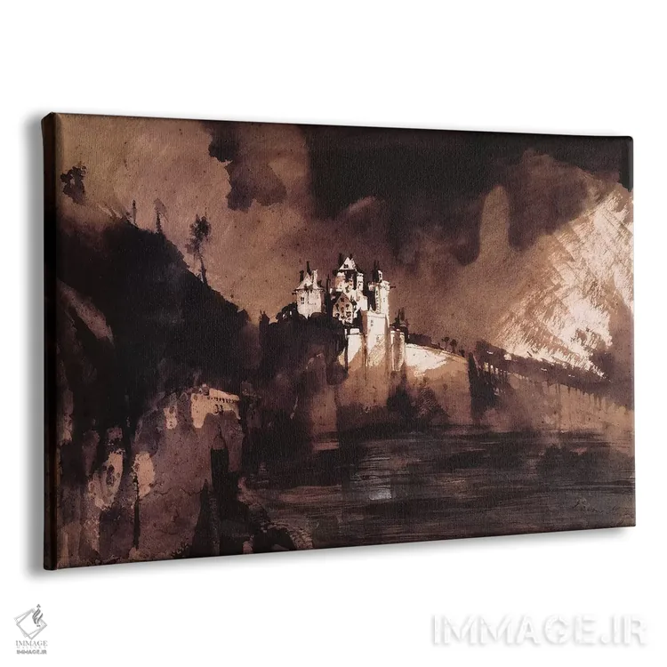 تابلو قلعه اثر ویکتور هوگو (نویسنده و هنرمند فرانسوی) - نمای پرسپکتیو محصول