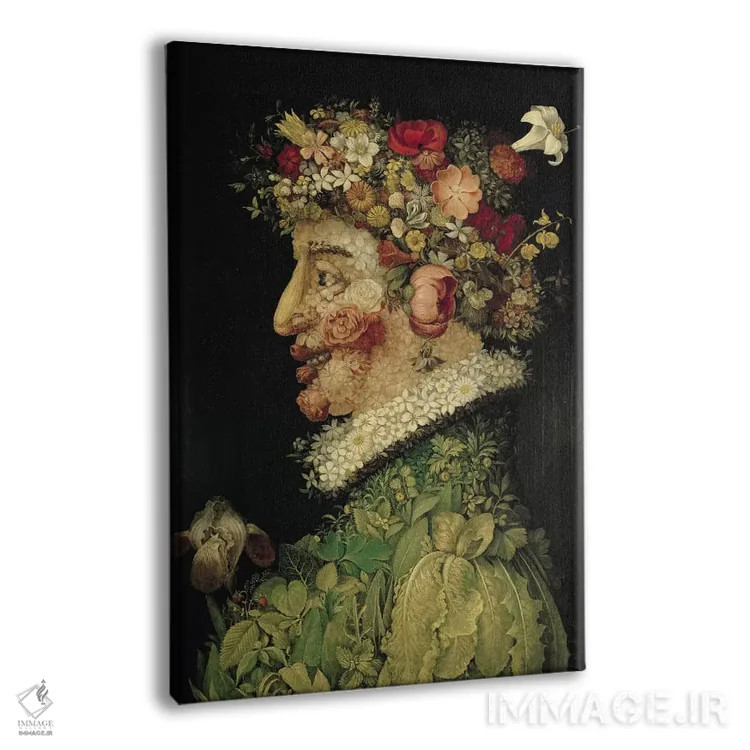 تابلو 1563,بهار، ۱۵۶۳ اثر جوزپه آرچیمبولدو (نقاش سورئالیست ایتالیایی) - نمای پرسپکتیو محصول