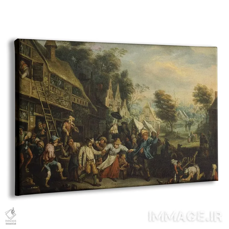 تابلو by Cornelis Dusart,نمایشگاه در فلاندر، اثر کورنلیس دوسارت اثر کورنیلیس - نمای پرسپکتیو محصول
