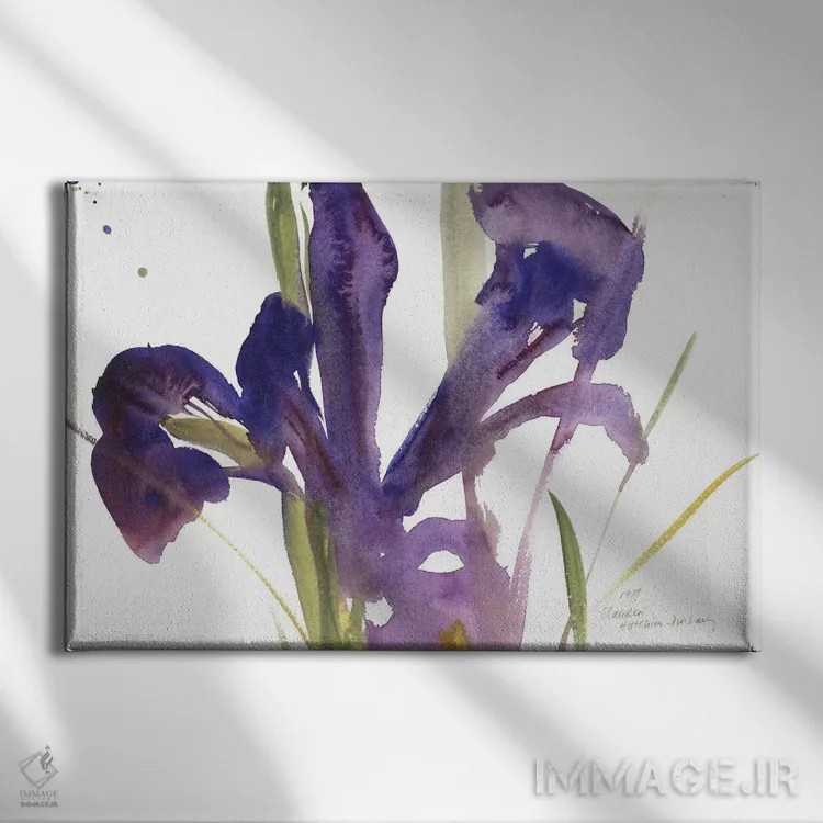 تابلو 1987,زنبق، ۱۹۸۷ اثر کلودیا هاچینس-پوشاوی - نمای روبهرو روی دیوار