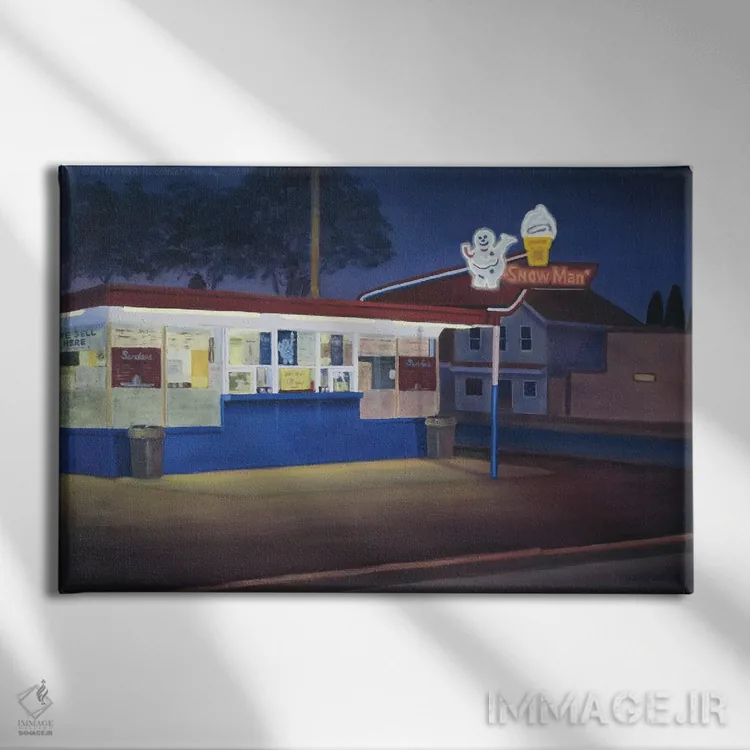 تابلو آخرین روز تابستان اثر دیوید آرسنو - نمای روبهرو روی دیوار