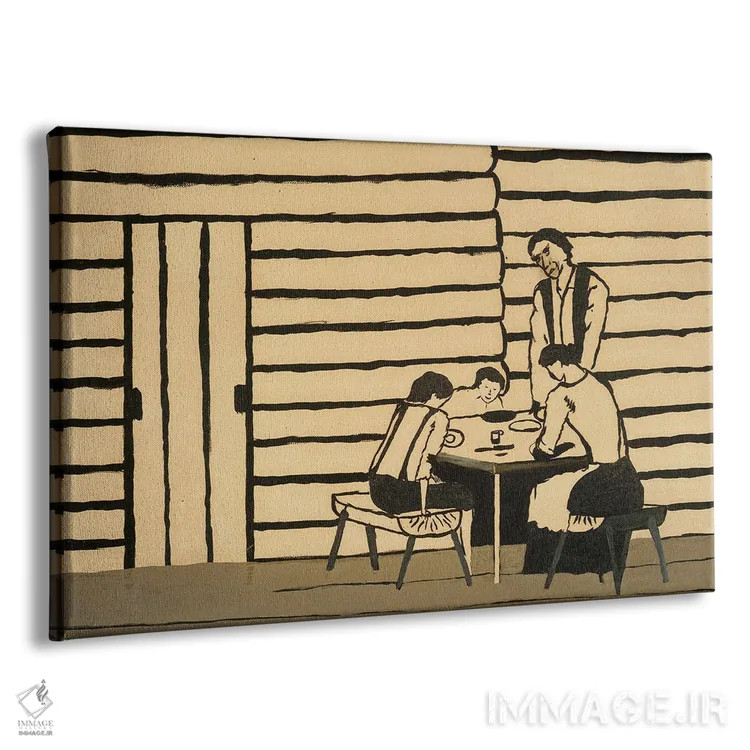 تابلو شام خانوادگی اثر هوریس پیپین - نمای پرسپکتیو محصول