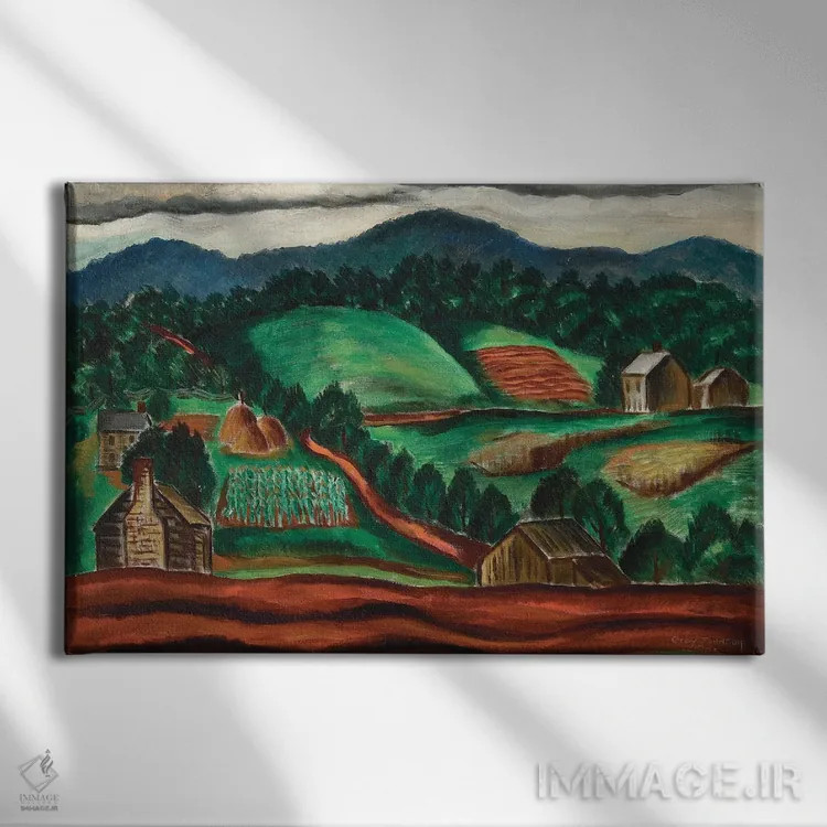 تابلو منظره جنوبی چهارم اثر مالوین گری جانسون - نمای روبهرو روی دیوار