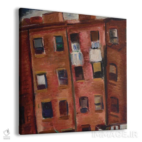 تابلو خانههای اجارهای (محله فقیرنشین) اثر مالوین گری جانسون - نمای پرسپکتیو محصول