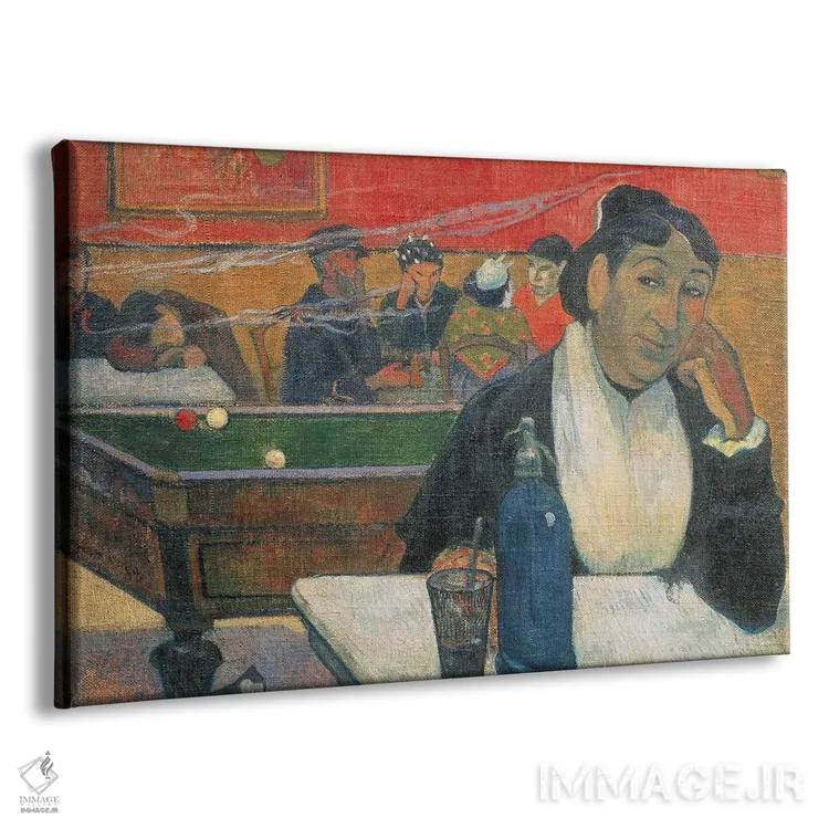 تابلو کافه در آرل (شهر فرانسه) اثر پل گوگن - نمای پرسپکتیو محصول