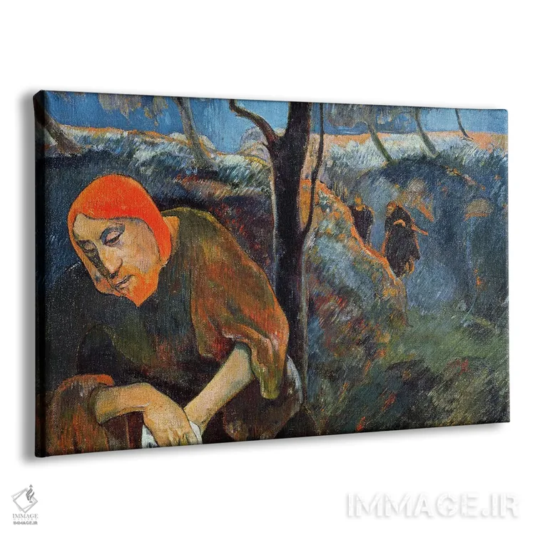 تابلو مسیح و باغ زیتون اثر پل گوگن - نمای پرسپکتیو محصول