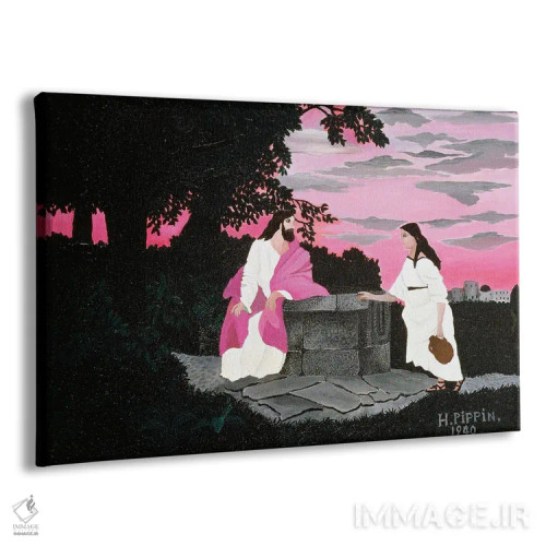 تابلو زن سامری (کتاب مقدس) اثر هوریس پیپین - نمای پرسپکتیو محصول