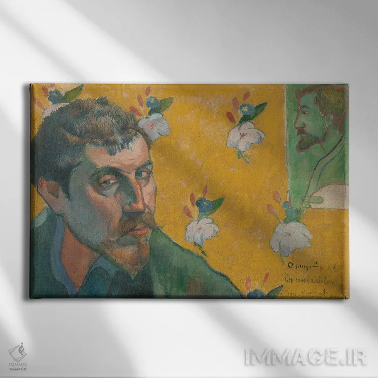 تابلو خودنگاره، بینوایان (الهام از رمان ویکتور هوگو) اثر پل گوگن - نمای روبهرو روی دیوار