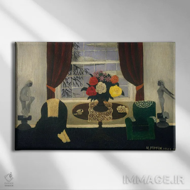تابلو دکوراسیون داخلی دوره ویکتوریا یک اثر هوریس پیپین - نمای روبهرو روی دیوار
