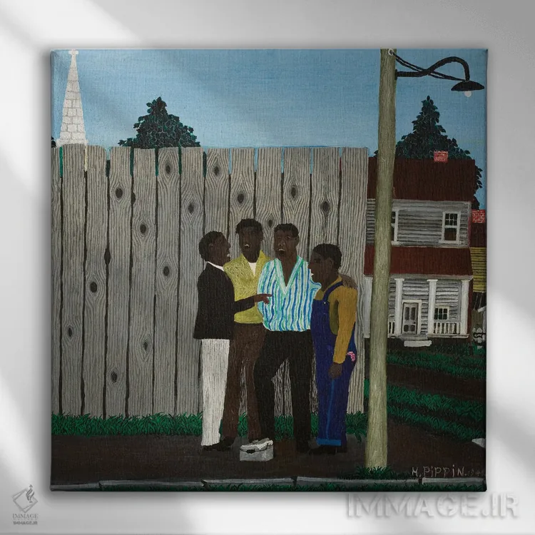 تابلو هماهنگی اثر هوریس پیپین - نمای روبهرو روی دیوار