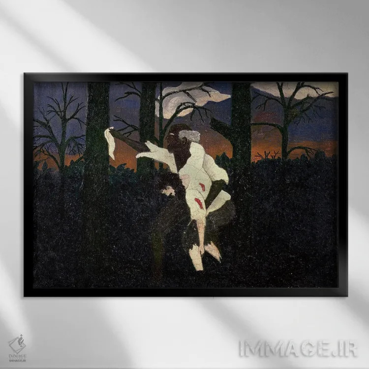 تابلو زکریا (شخصیت معنویتی) اثر هوریس پیپین - نمای قابدار مشکی